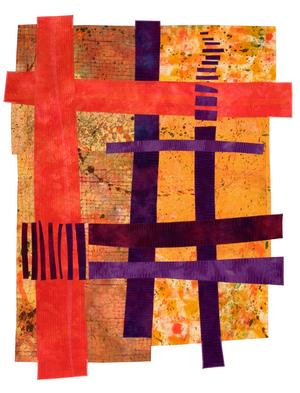 image of a quilt by Catherine Kleeman titled Life Lines